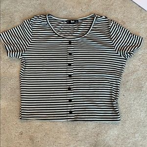 Black and white striped shirt